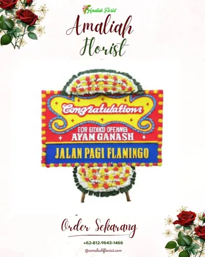 Bunga Papan Congratulation di Taman Yasmin